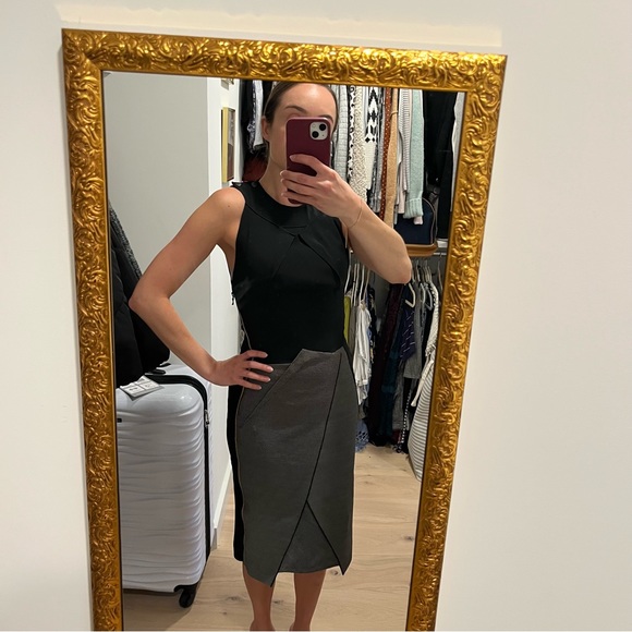 Roland Mouret black midi dress - Picture 2 of 9